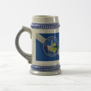 Mugg med Flagga av Las Vegas City, USA