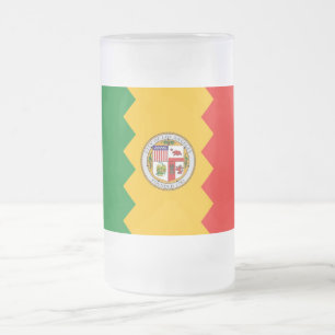 Mugg med flagga av Los Angeles