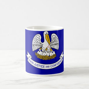 Mugg med Flagga av Louisiana-staten - USA