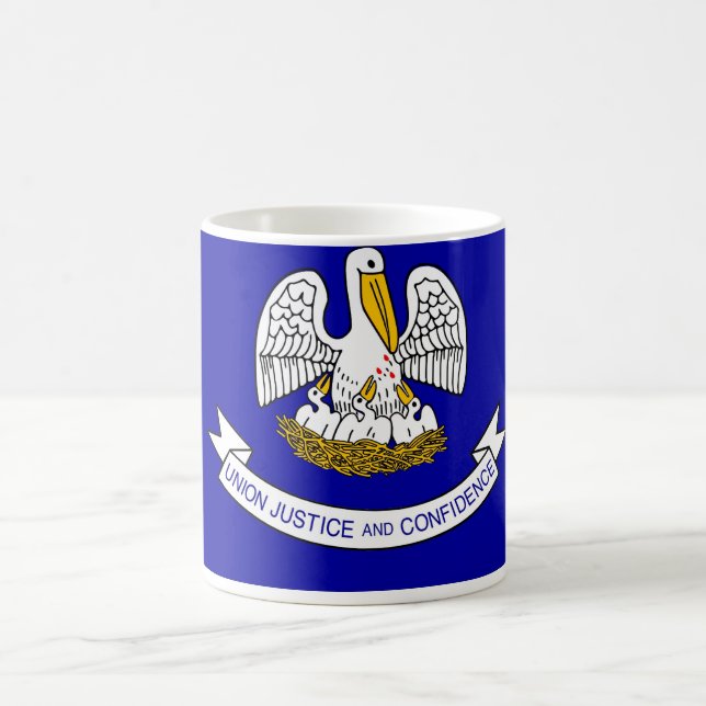 Mugg med Flagga av Louisiana-staten - USA (Center)