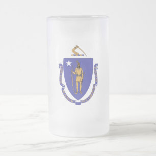 Mugg med flagga av Massachusetts