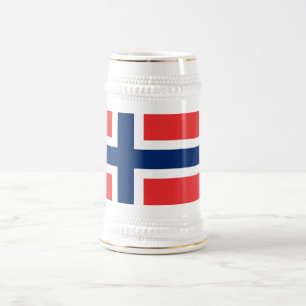 Mugg med Flagga av Norge