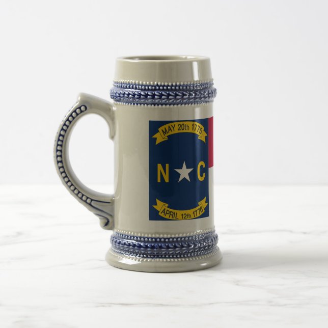 Mugg med Flagga av North Carolina-staten - USA (Vänster)