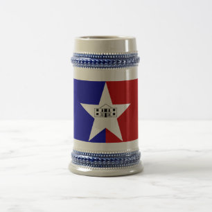 Mugg med Flagga av San Antonio City, Texas, USA