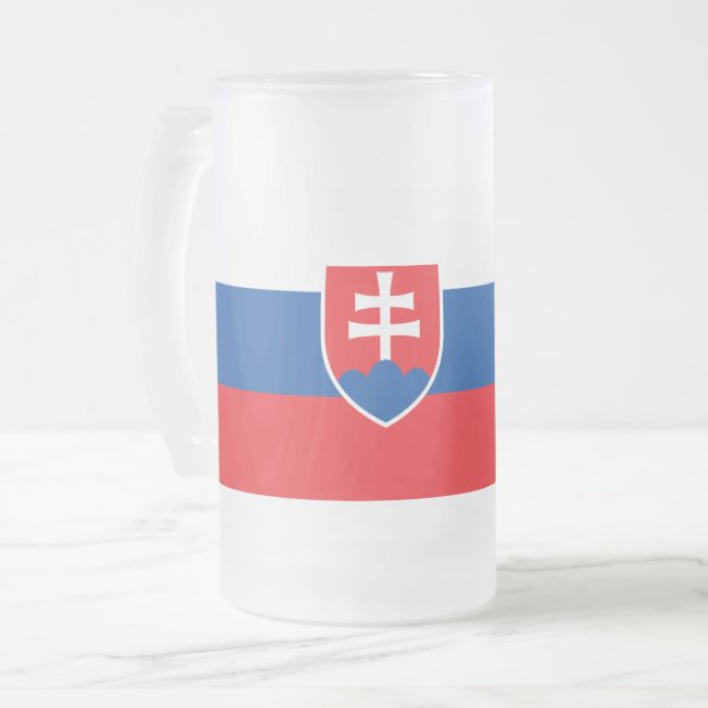 Mugg med flagga av Slovakien, fryst (Framsida vänster)