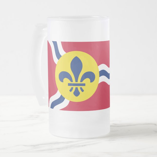 Mugg med flagga av St. Louis (Framsida vänster)