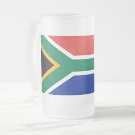 Mugg med flagga av syd-Afrikan, fryst