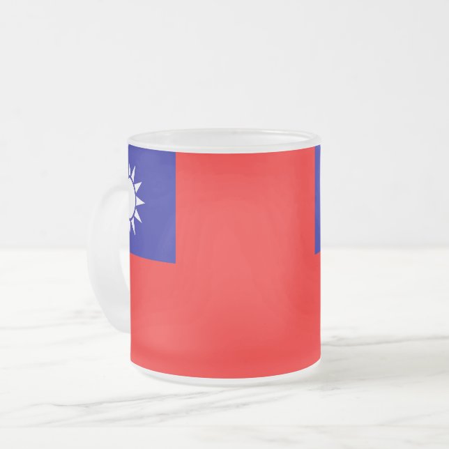 Mugg med flagga av Taiwan, fryst (Framsida vänster)