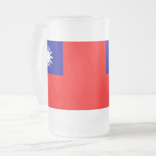 Mugg med flagga av Taiwan, fryst