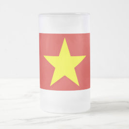 Mugg med flagga av Vietnam, fryst