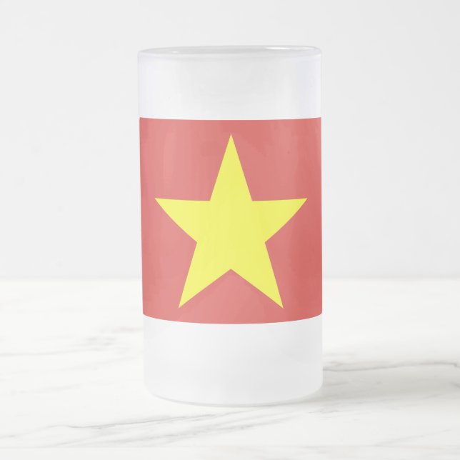 Mugg med flagga av Vietnam, fryst (Center)