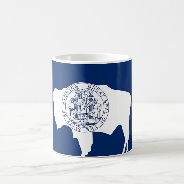 Mugg med Flagga av Wyoming State - USA (Center)