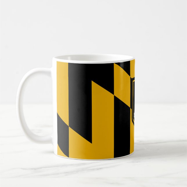 Mugg med Flagga Baltimore City, Maryland, USA (Vänster)