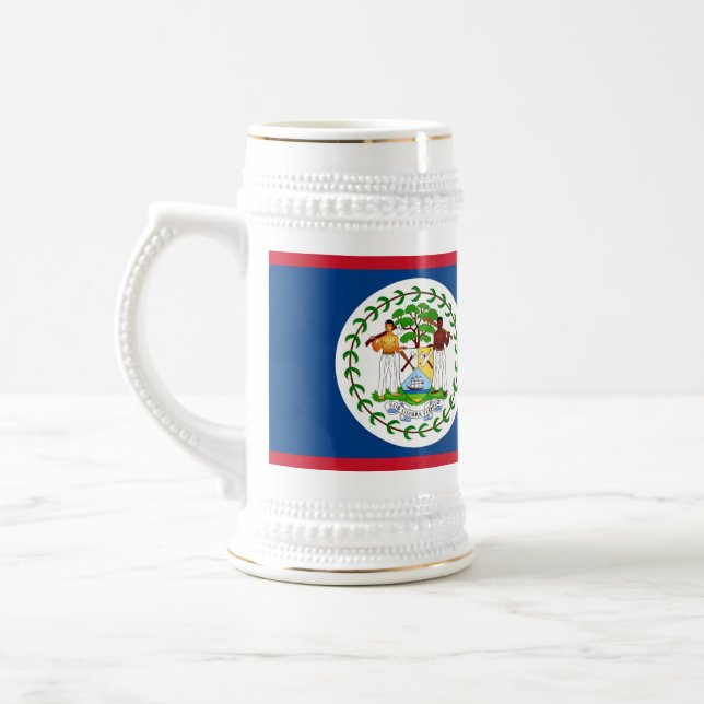 Mugg med Flagga Belize (Vänster)