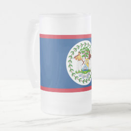 Mugg med flagga Belize, fryst