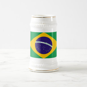 Mugg med Flagga Brasilien