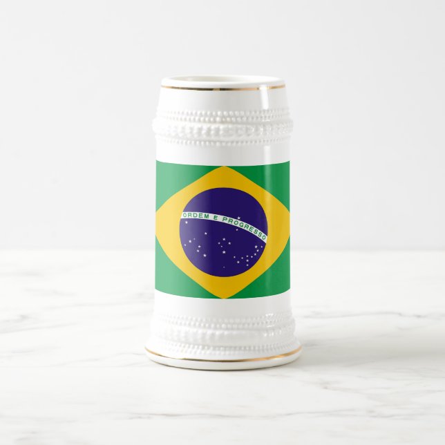 Mugg med Flagga Brasilien (Center)