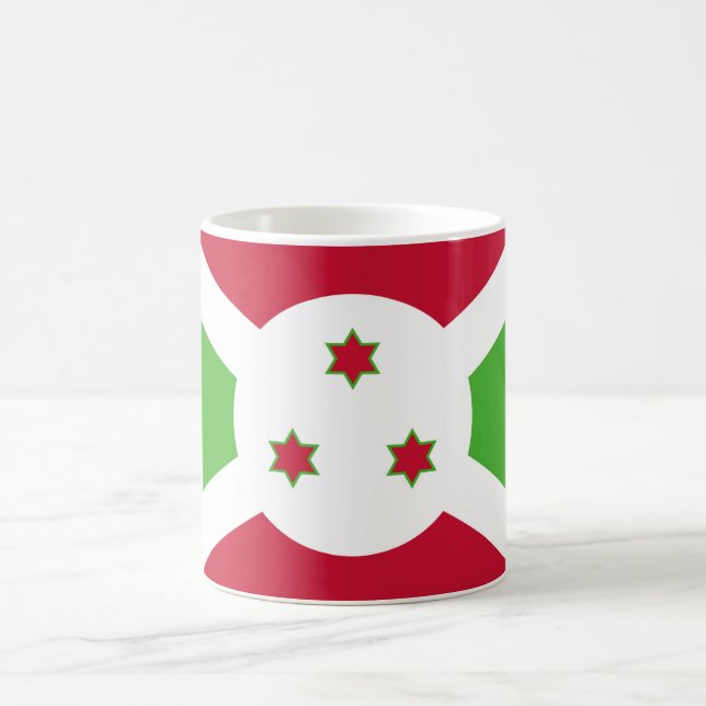 Mugg med Flagga Burundi (Center)