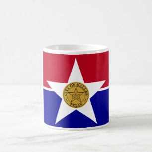 Mugg med Flagga Dallas, Förenta staterna