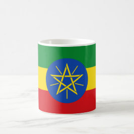Mugg med Flagga Etiopien