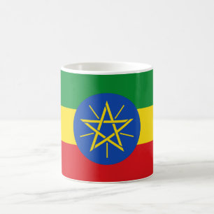 Mugg med Flagga Etiopien