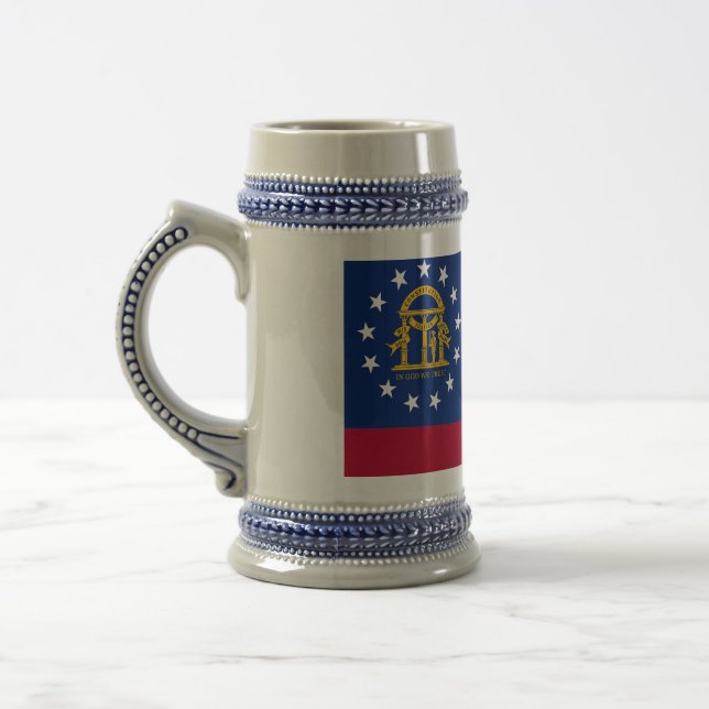 Mugg med Flagga Georgien - USA (Vänster)