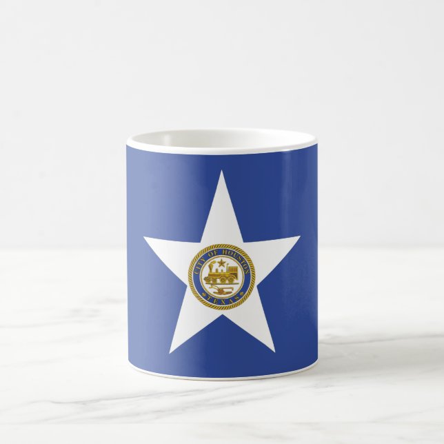 Mugg med Flagga Houston, Förenta staterna (Center)
