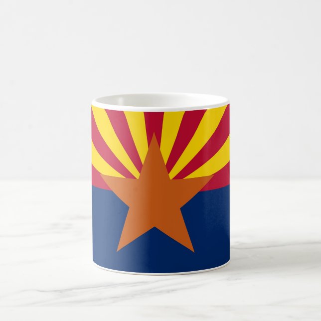 Mugg med Flagga i delstaten Arizona - Förenta stat (Center)