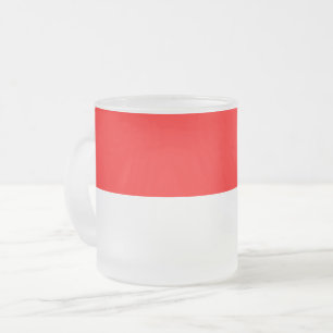 Mugg med flagga i Indonesien, fryst