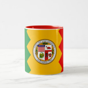 Mugg med Flagga i Los Angeles California