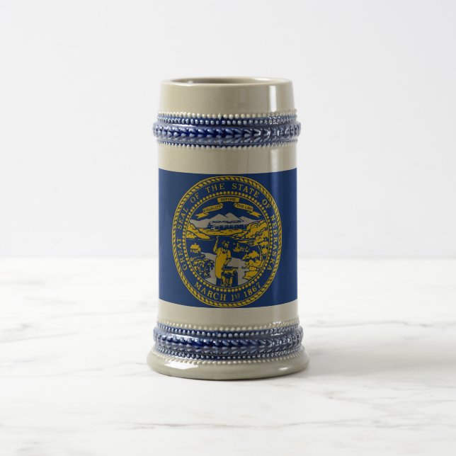 Mugg med Flagga i Nebraska-staten - USA (Center)