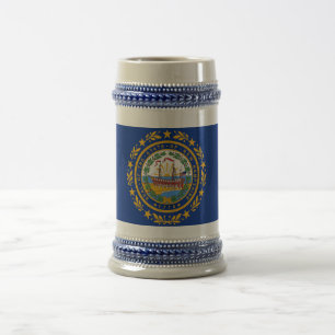 Mugg med Flagga i New Hampshire State-USA
