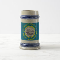 Mugg med Flagga i South Dakota State - USA