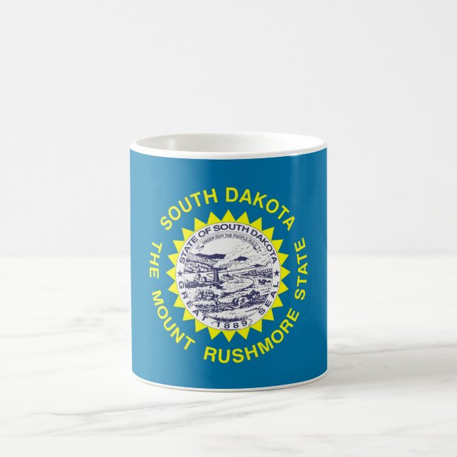 Mugg med Flagga i South Dakota State - USA (Center)