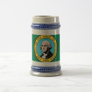 Mugg med Flagga i Washington - USA