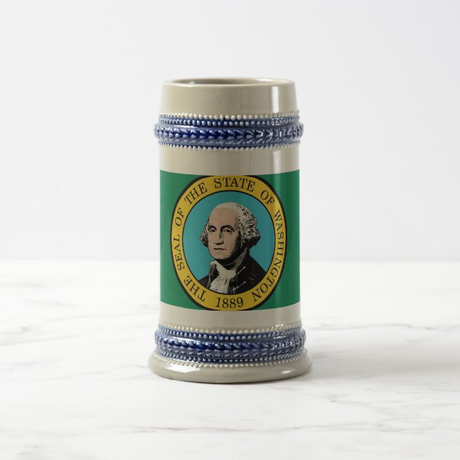 Mugg med Flagga i Washington - USA (Center)