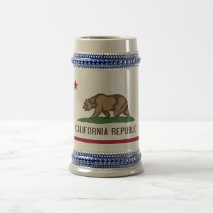 Mugg med Flagga Kalifornien-USA