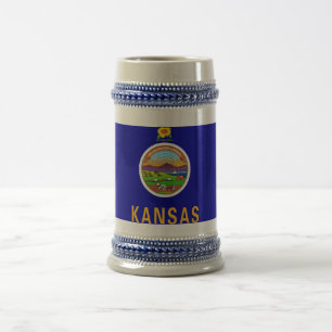 Mugg med Flagga Kansas-staten - USA