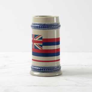 Mugg med Flagga mellan delstaten Hawaii och Förent