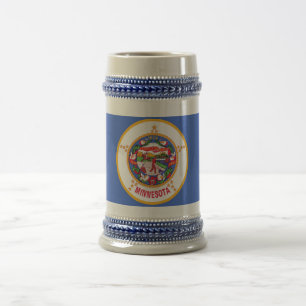 Mugg med Flagga Minnesota State-USA