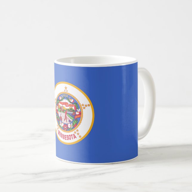 Mugg med Flagga Minnesota State - USA (Framsida höger)