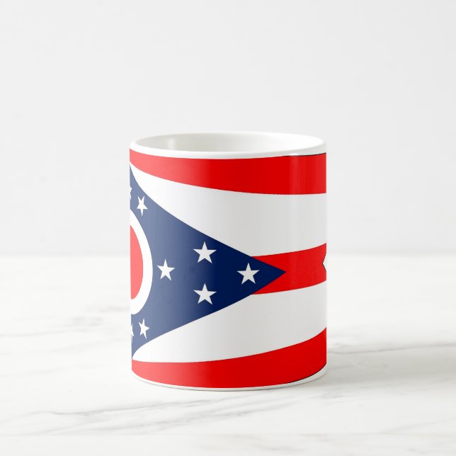 Mugg med Flagga Ohio-staten - USA (Center)