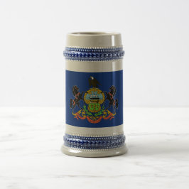 Mugg med Flagga Pennsylvania-USA