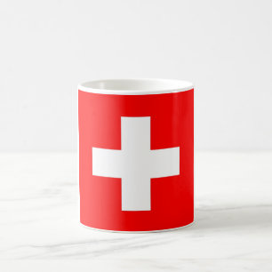 Mugg med Flagga Schweiz