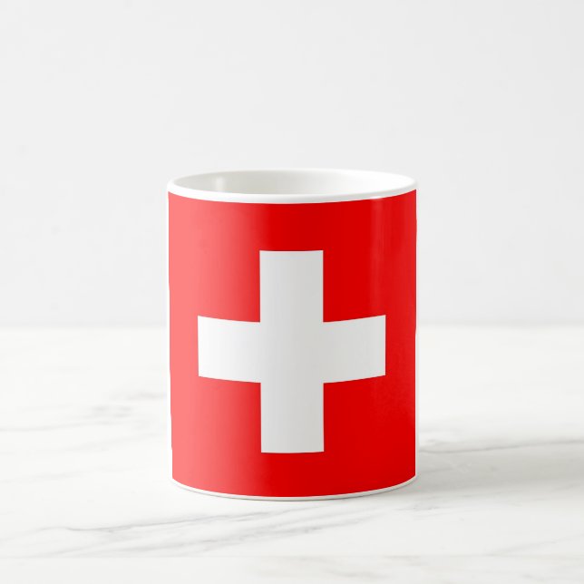 Mugg med Flagga Schweiz (Center)