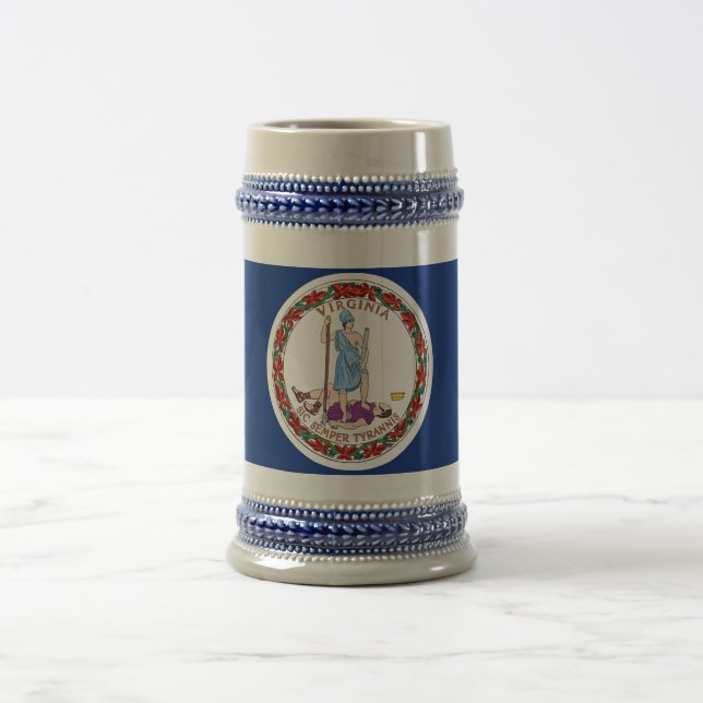 Mugg med Flagga Virginia State-USA (Center)
