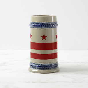 Mugg med Flagga Washington DC-USA