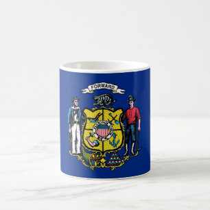 Mugg med Flagga Wisconsin State - USA