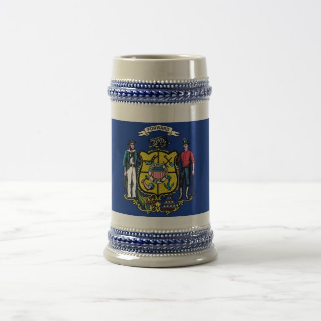 Mugg med Flagga Wisconsin State-USA (Center)