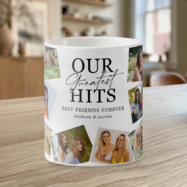 Mugg med fotokollage för bästa vänner Greatest Hit (Skapare uppladdad)